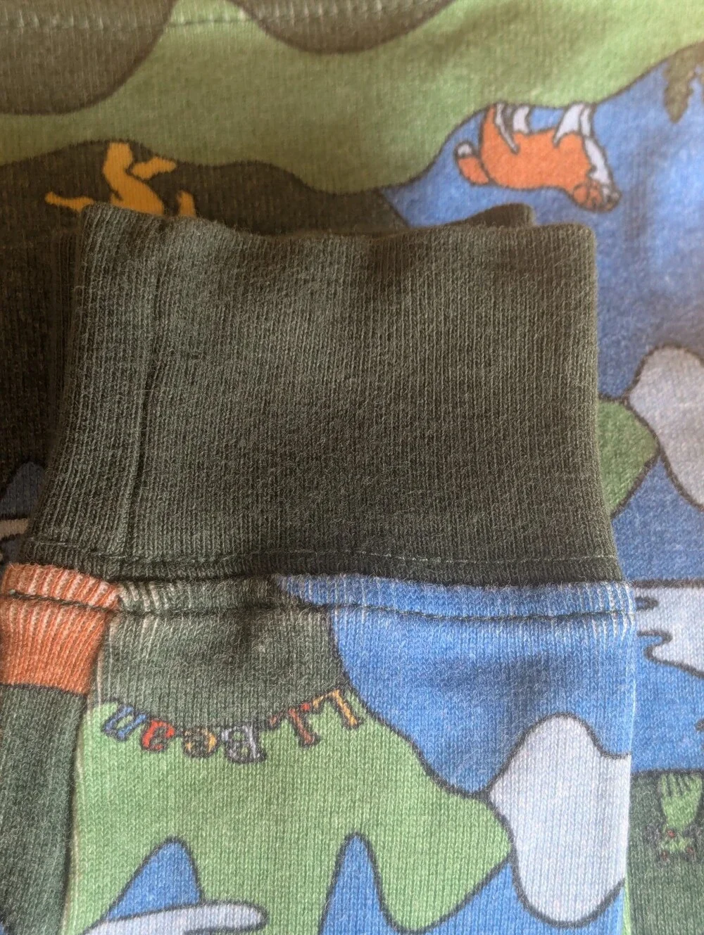 🏕️ L.L. Bean Boy's 100% Organic Cotton Scenic Print Pajama Set; Size: 10